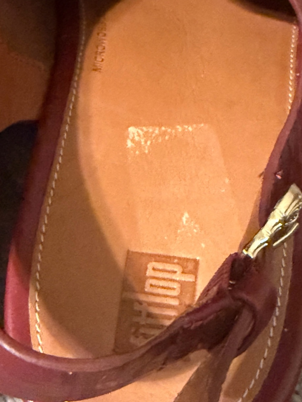 Fitflop Women's Red Croc-Embossed Slingback Platform Mules - Picture 7 of 12